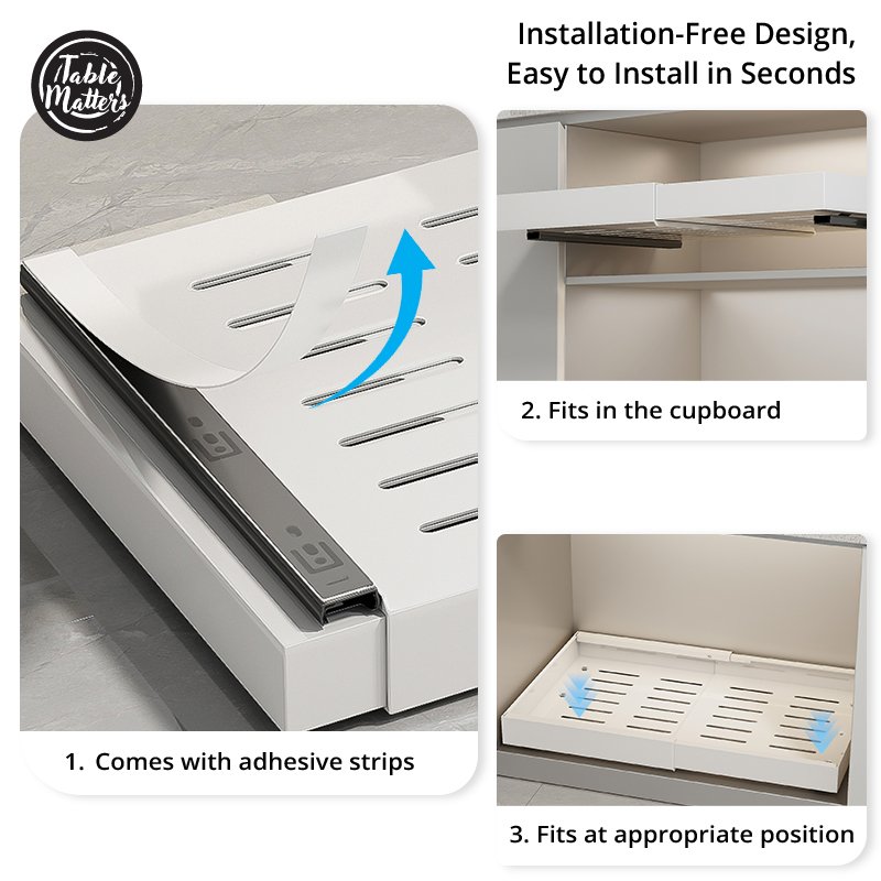 4-SLIDEY-Drawer-Description Slidey Width Extendable Pull Out Cabinet and Shelf Organiser Tray Collection